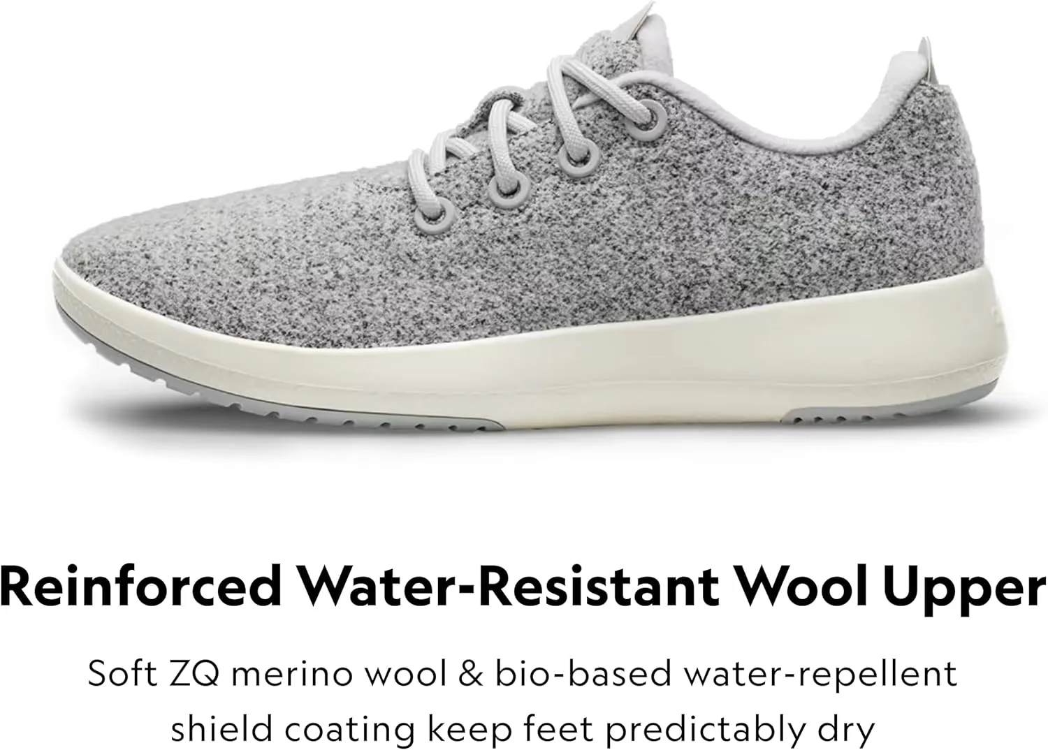 Allbirds Women’s Wool Runner Mizzles Water-Repellent Breathable Casual Walking Sneakers Made with Eco-Friendly Merino Wool