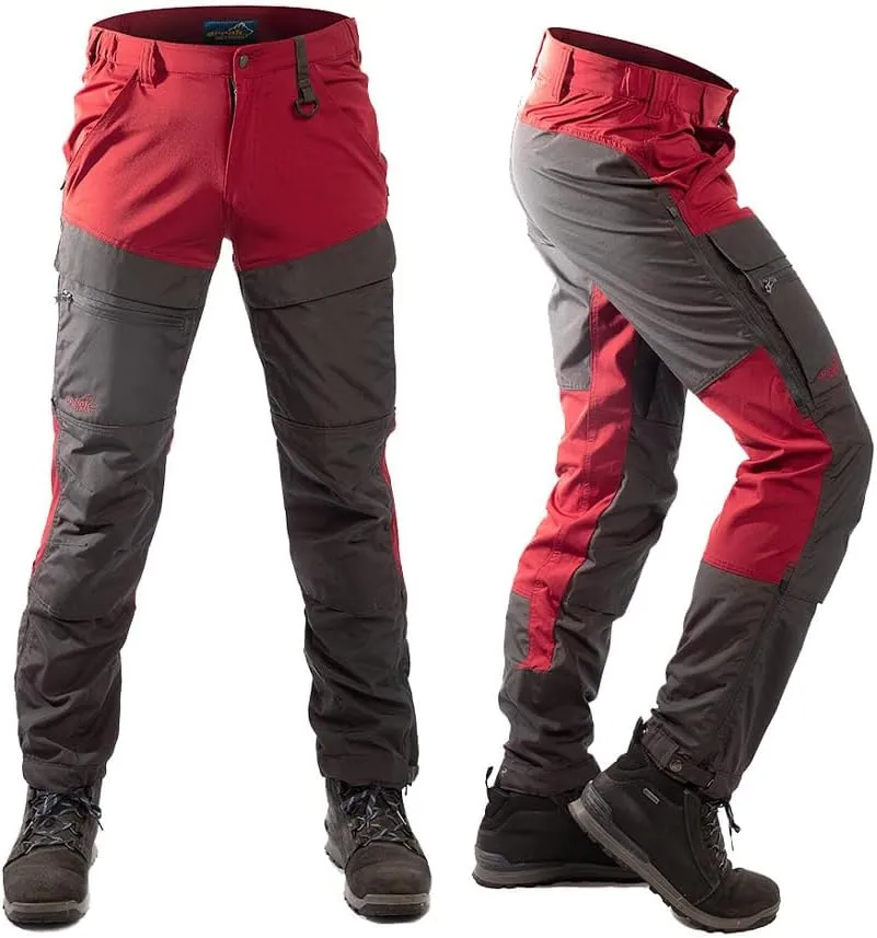 ARRAK OUTDOOR Hybrid Men Pants, 4-Way Stretch Fabric, Reinforcement Panels, 7 Belt Loops, for Great Outdoors