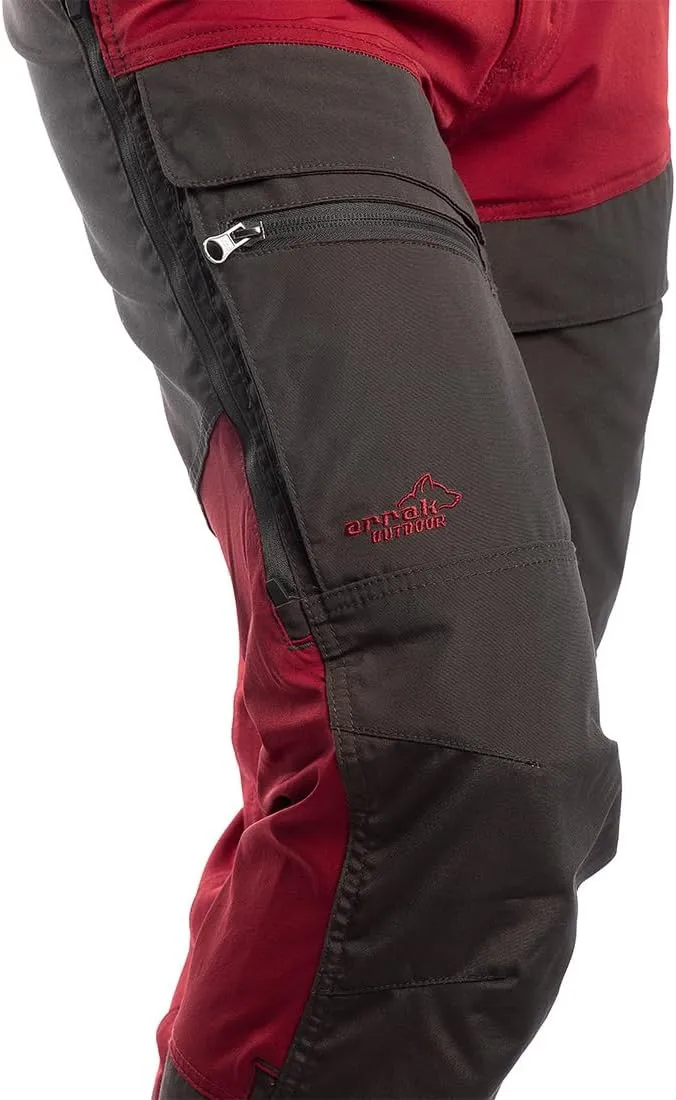 ARRAK OUTDOOR Hybrid Men Pants, 4-Way Stretch Fabric, Reinforcement Panels, 7 Belt Loops, for Great Outdoors