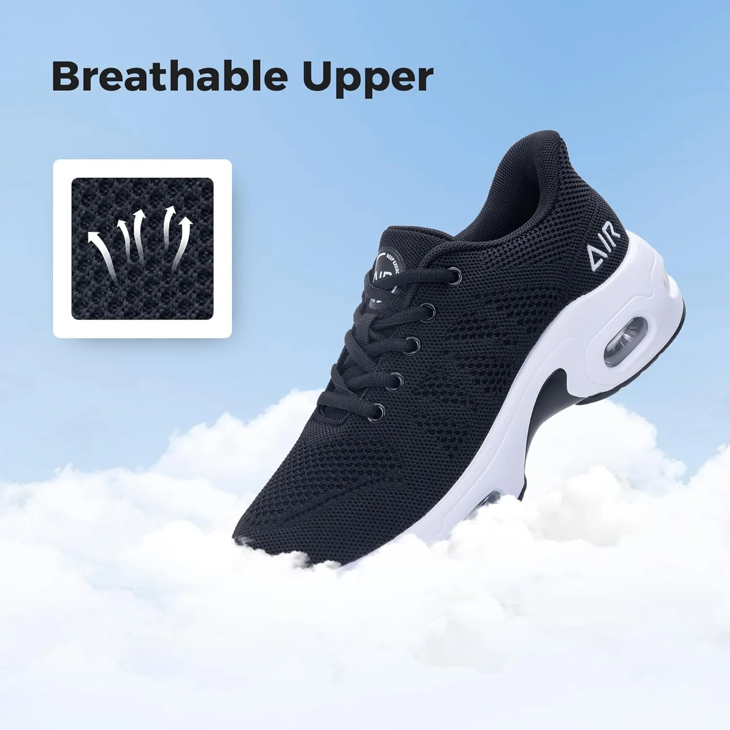 Autper Womens Running Shoes Air Slip on Tennis Athletic Walking Shoes Lightweight Comfortable Gym Workout Jogging Sport Sneakers US 6-11