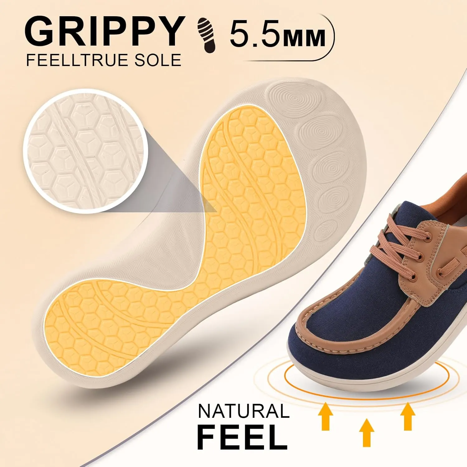 BARERUN Womens Walking Shoes Barefoot Minimalist Trail Running Shoes Wide Toe Zero Drop Tennis Sneakers for Jogging Hiking Athletic Lightweight Cross Training Shoes for Gym Office Driving