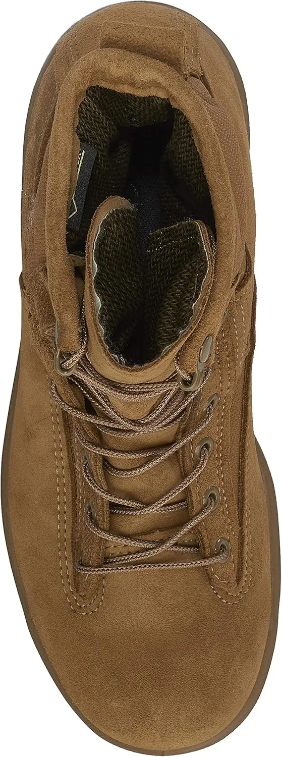 Belleville C790 ST 8” Waterproof Steel Toe Flight and Combat Boots for Men - AR 670-1/AFI 36-2903 Army/USAF Flight Approved Coyote Brown with Vibram Outsole; Berry Compliant