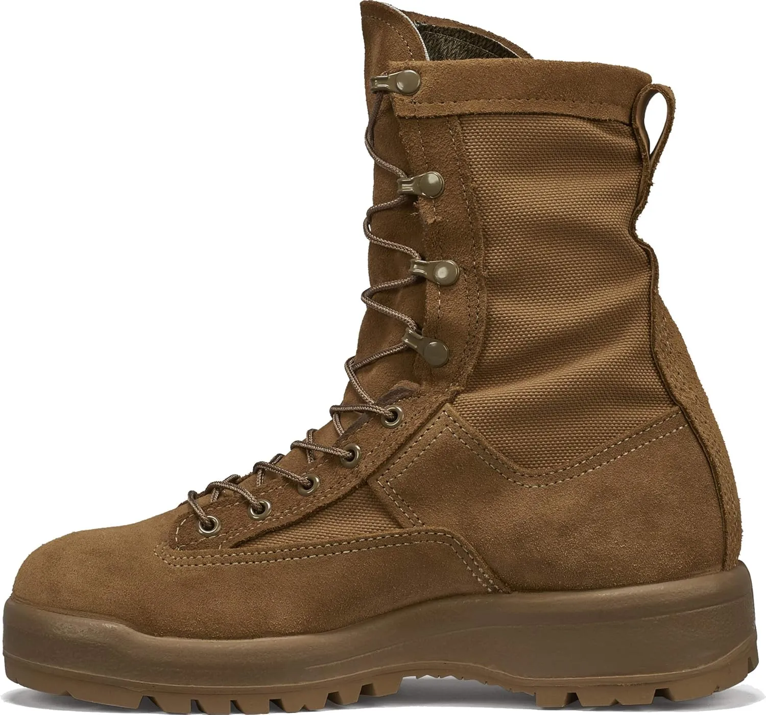 Belleville C790 ST 8” Waterproof Steel Toe Flight and Combat Boots for Men - AR 670-1/AFI 36-2903 Army/USAF Flight Approved Coyote Brown with Vibram Outsole; Berry Compliant
