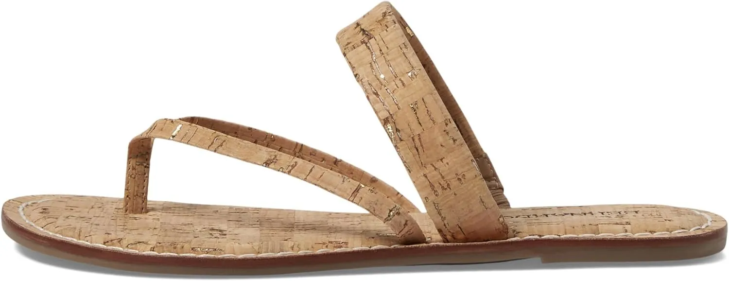 Bernardo Leia - Flats for Women - Leather Upper - Lightly Padded Insole - Open Toe - Man-Made Outsole