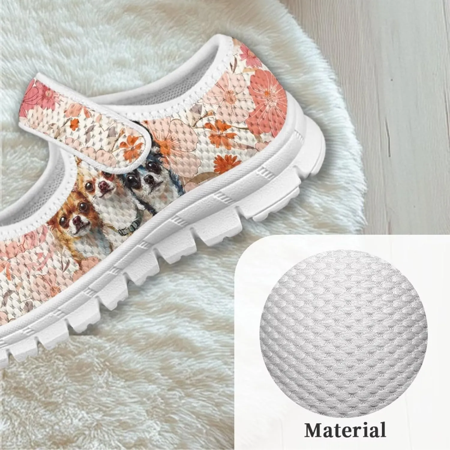 Binienty Mary Jane Sneakers for Girls School Anti Slip Mesh Dancing Ballet Flats Cute Girls Shoes
