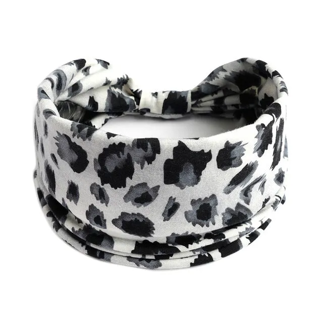 Bohemian Wide Cotton Stretch Headbands