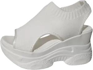 Casual 2024 Wedge Sandals for Women Spring Sports Summer Breathable Sexy Dressy Thick Sole Trendy Peep Toe Cute Mesh