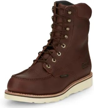 Chippewa Men's Edge Walker Waterproof Moc Work Boot Soft Toe - Soft Toe, Durable Leather, All-Day Comfort Work Boots for Men
