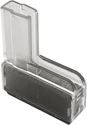 Clear Magnetic Boot Sign Holder Gondola Clip, Add Headers & Toppers, 24 Pack