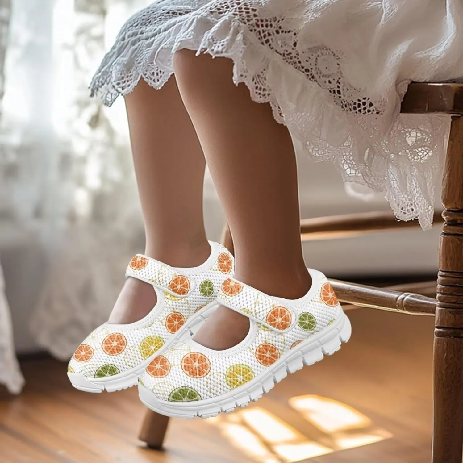 Coloranimal Mary Jane Shoes for Girls Casual Dress Shoes Single Buckle Princess Shoes Girls Flats Back to School Uniform Shoes