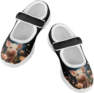 Coloranimal Mary Jane Shoes Girls Dress Shoes Single Buckle Girls' Flats Uniform Shoes Casual Princess Shoes with Anti Skid Sole