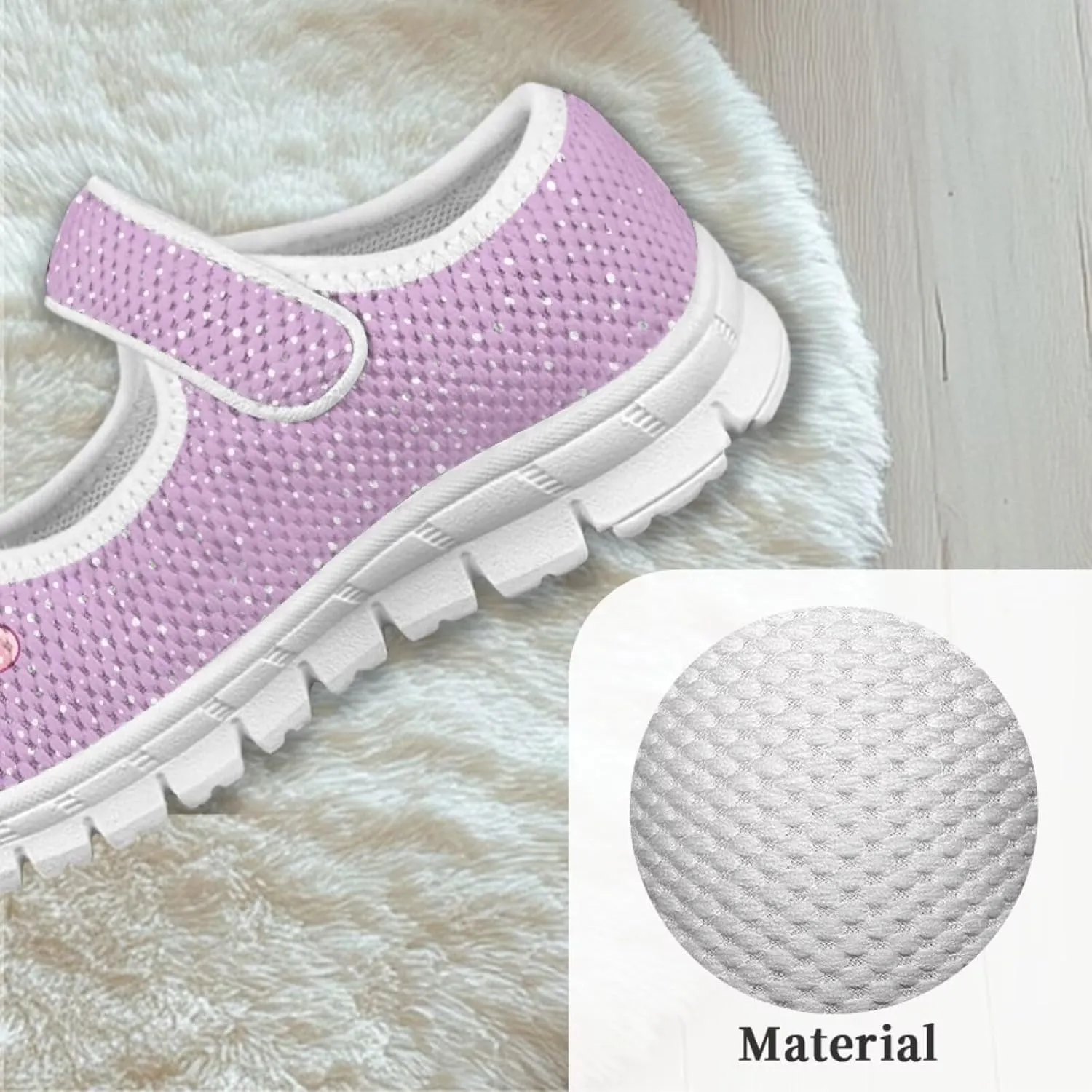 Coloranimal Mary Jane Shoes Girls' Flats Dance Shoes Adjustable Princess Shoes with Hook and Loops School Uniform Shoes for Girls
