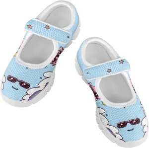 Coloranimal Mary Jane Shoes Girls' Flats Dance Shoes Adjustable Princess Shoes with Hook and Loops School Uniform Shoes for Girls