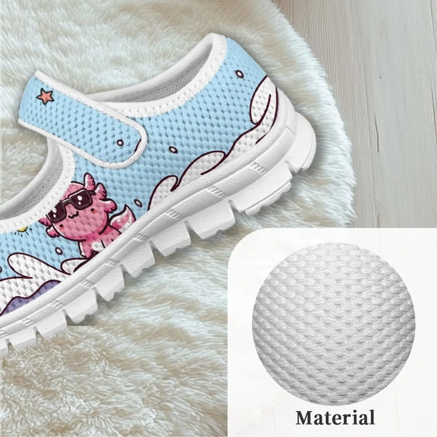 Coloranimal Mary Jane Shoes Girls' Flats Dance Shoes Adjustable Princess Shoes with Hook and Loops School Uniform Shoes for Girls