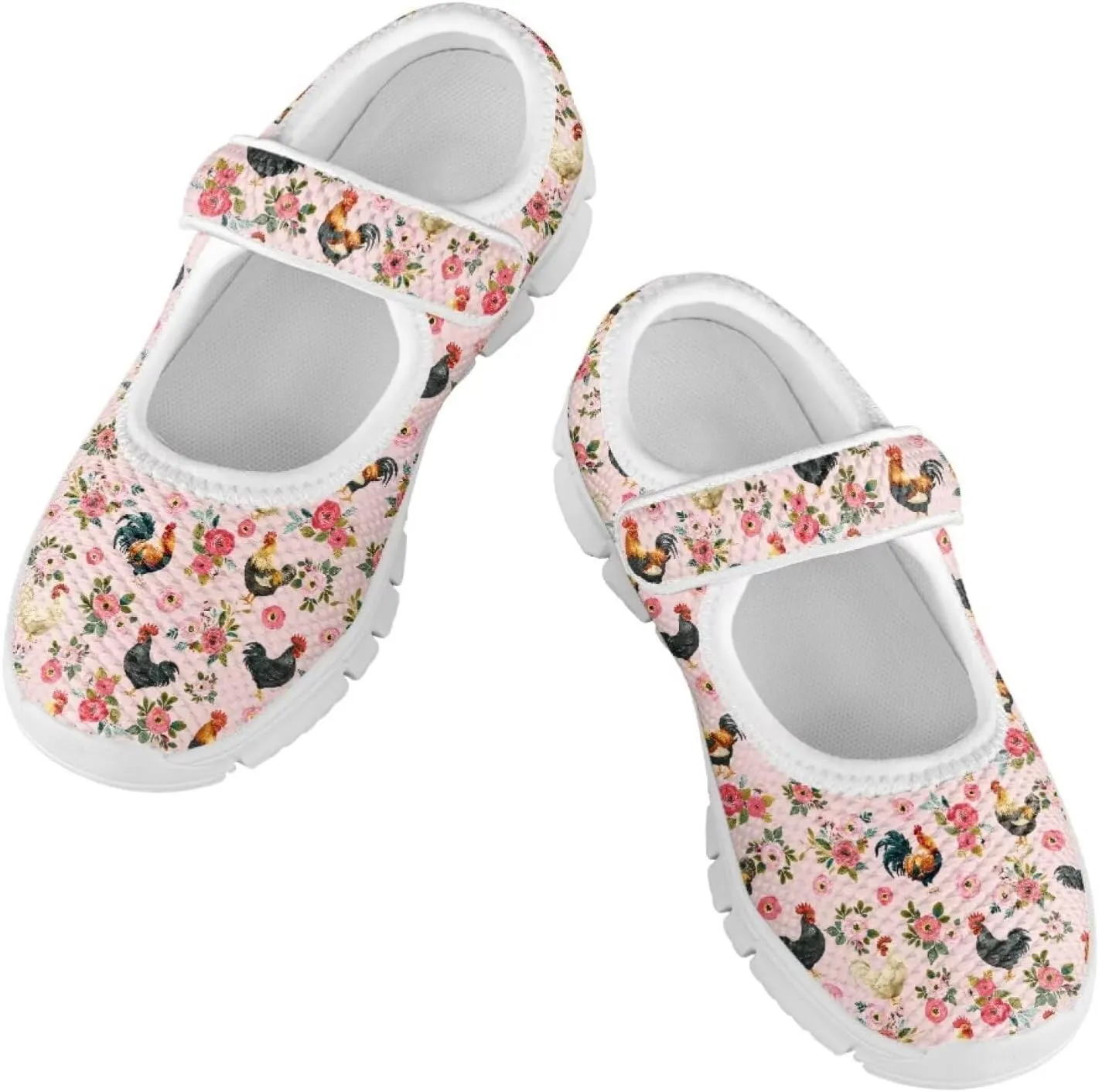 Coloranimal Mary Jane Shoes Girls' Flats Uniform Shoes for Girls Dress Shoes Princess Shoes Ballet Flats Buckle Strap Back to School Footwear
