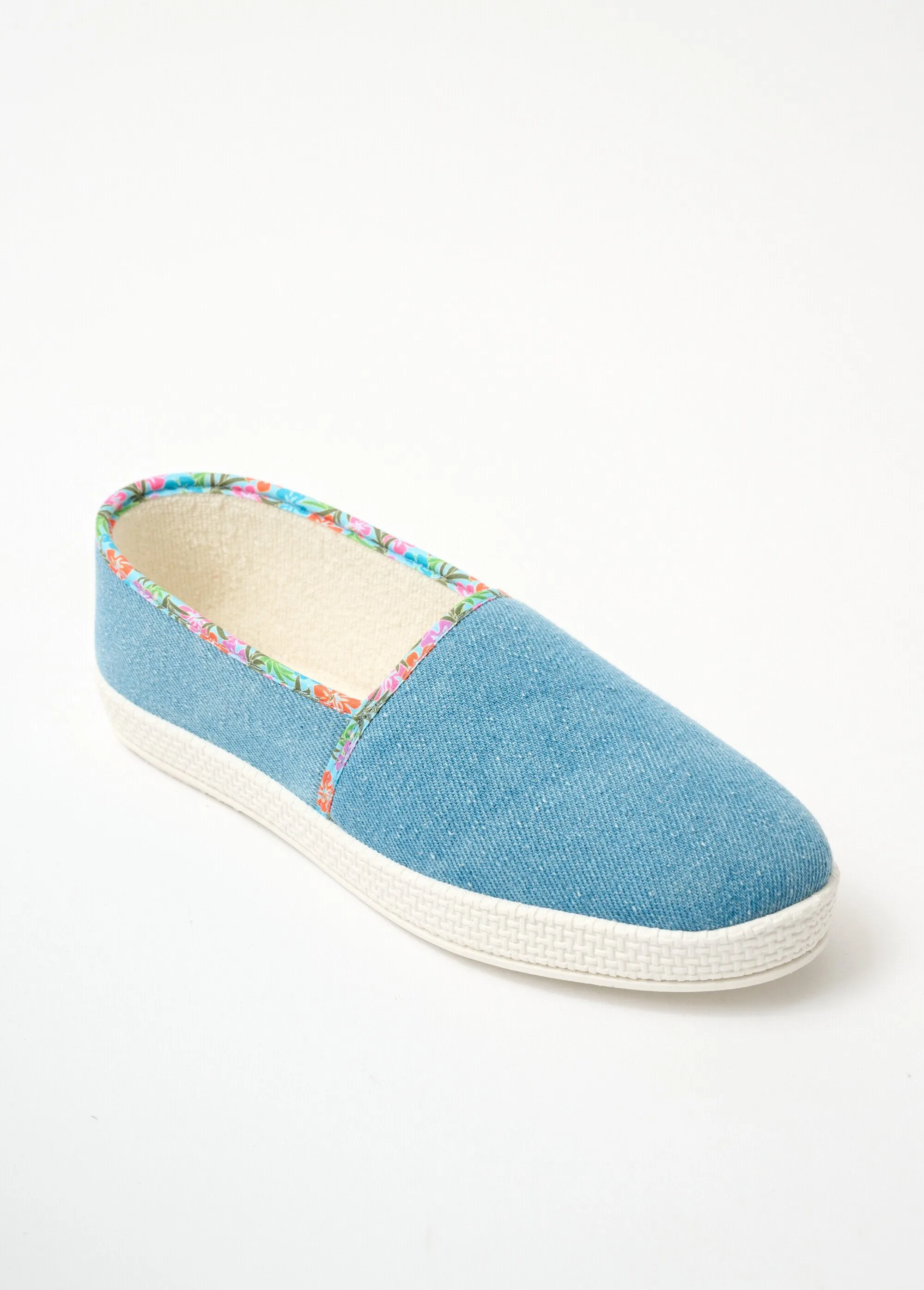 Comfort width denim espadrilles