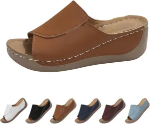 Comfortable Sandals for Women Walking, Womens Sandals Comfortable Orthopedic, Women's Solid Color Sandals