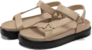 Coutgo Womens Platform Sandals Comfortable Arch Support Footbed Adjustable Ankle Strap Summer Beach Flat Sandals