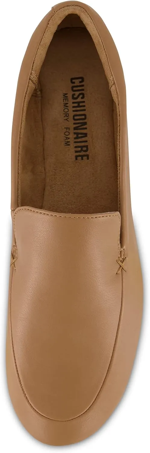 CUSHIONAIRE Women's Margo Comfort Flat with  Memory Foam, Wide Widths Available