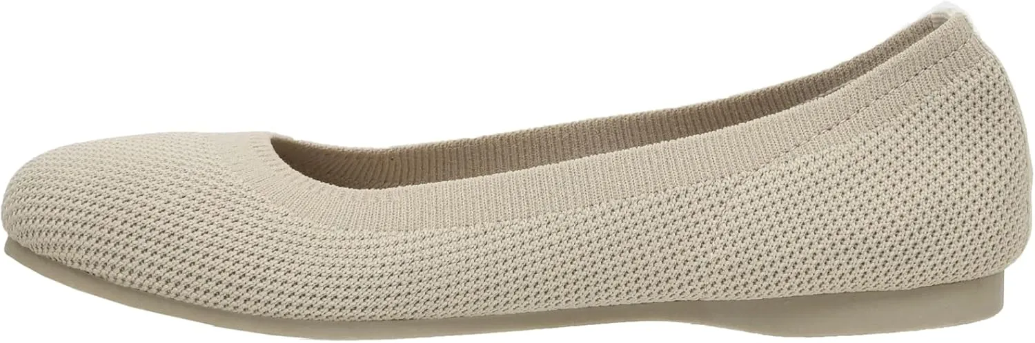 CUSHIONAIRE Women's Tyra Knit Flat with  Memory Foam and Wide Widths Available