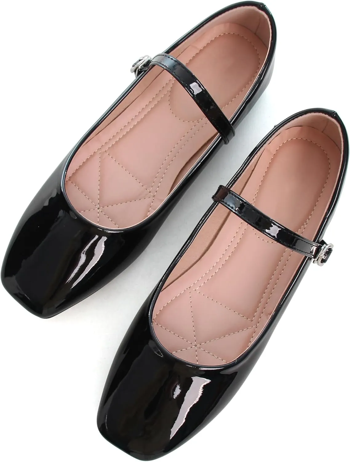 Dear Time Women's Flat Mary Jane Shoes Ankle Strap Round Toe Chinese Style Ballet Flats Casual Walking Shoes