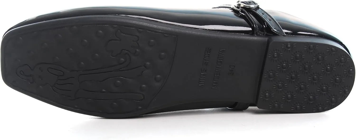 Dear Time Women's Flat Mary Jane Shoes Ankle Strap Round Toe Chinese Style Ballet Flats Casual Walking Shoes