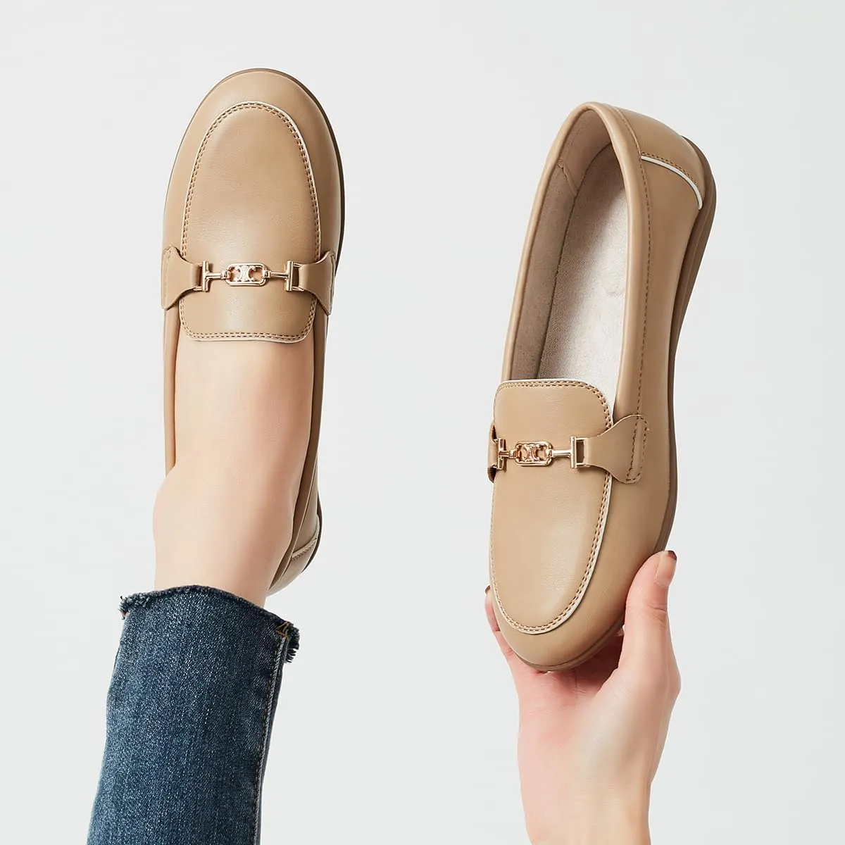DeYashopin Women's Flats Shoes Non-Slip Ballet Shoes for Dressy Occasions,Walking and Driving Lightweight & Flexible for Comfort