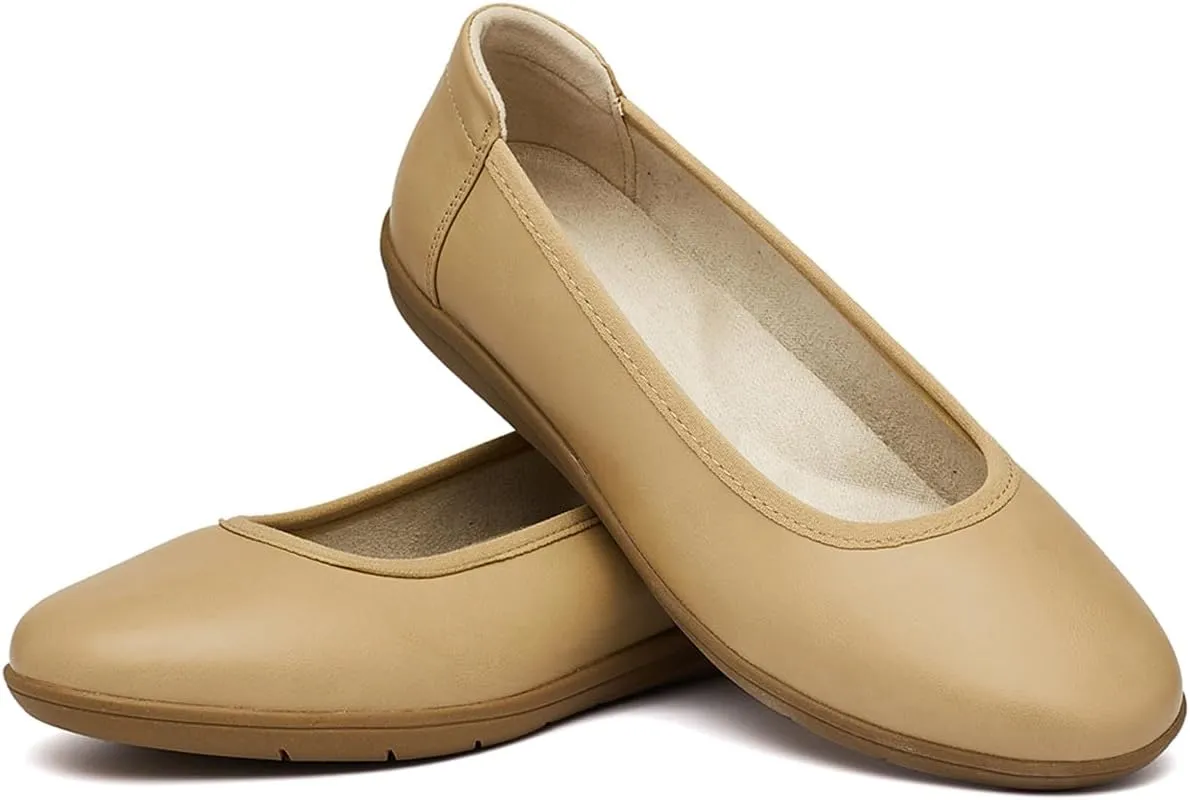 DeYashopin Women's Flats Shoes Non-Slip Ballet Shoes for Dressy Occasions,Walking and Driving Lightweight & Flexible for Comfort