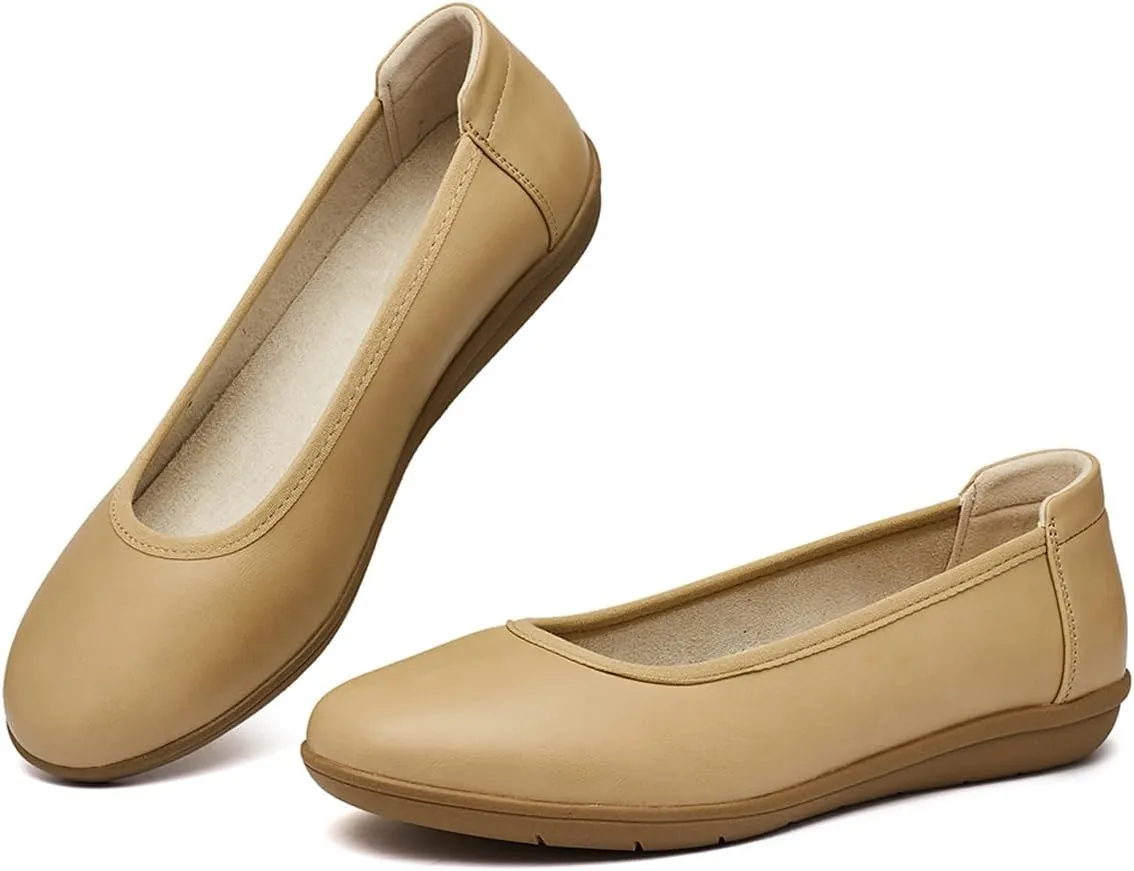 DeYashopin Women's Flats Shoes Non-Slip Ballet Shoes for Dressy Occasions,Walking and Driving Lightweight & Flexible for Comfort
