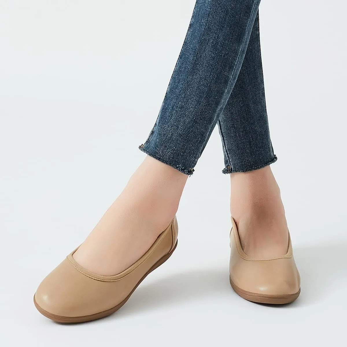 DeYashopin Women's Flats Shoes Non-Slip Ballet Shoes for Dressy Occasions,Walking and Driving Lightweight & Flexible for Comfort