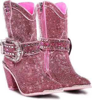 Dolls Kill Sheriff Shine Cowboy Boots by Club Exx - Rhinestone Encrusted Boots Made From Vegan Leather