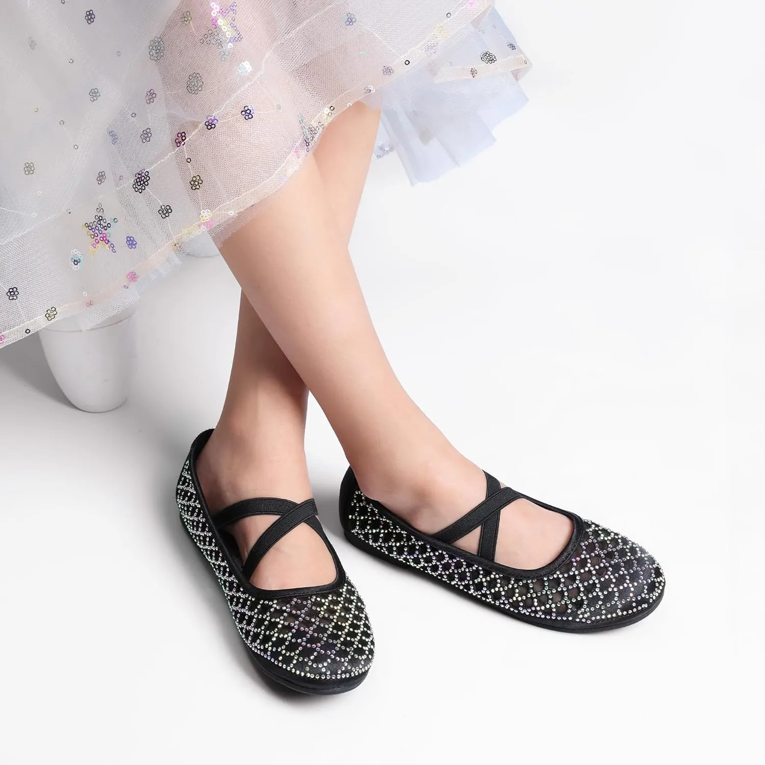DREAM PAIRS Girls Ballerina Dress Shoes Mary Jane Flats