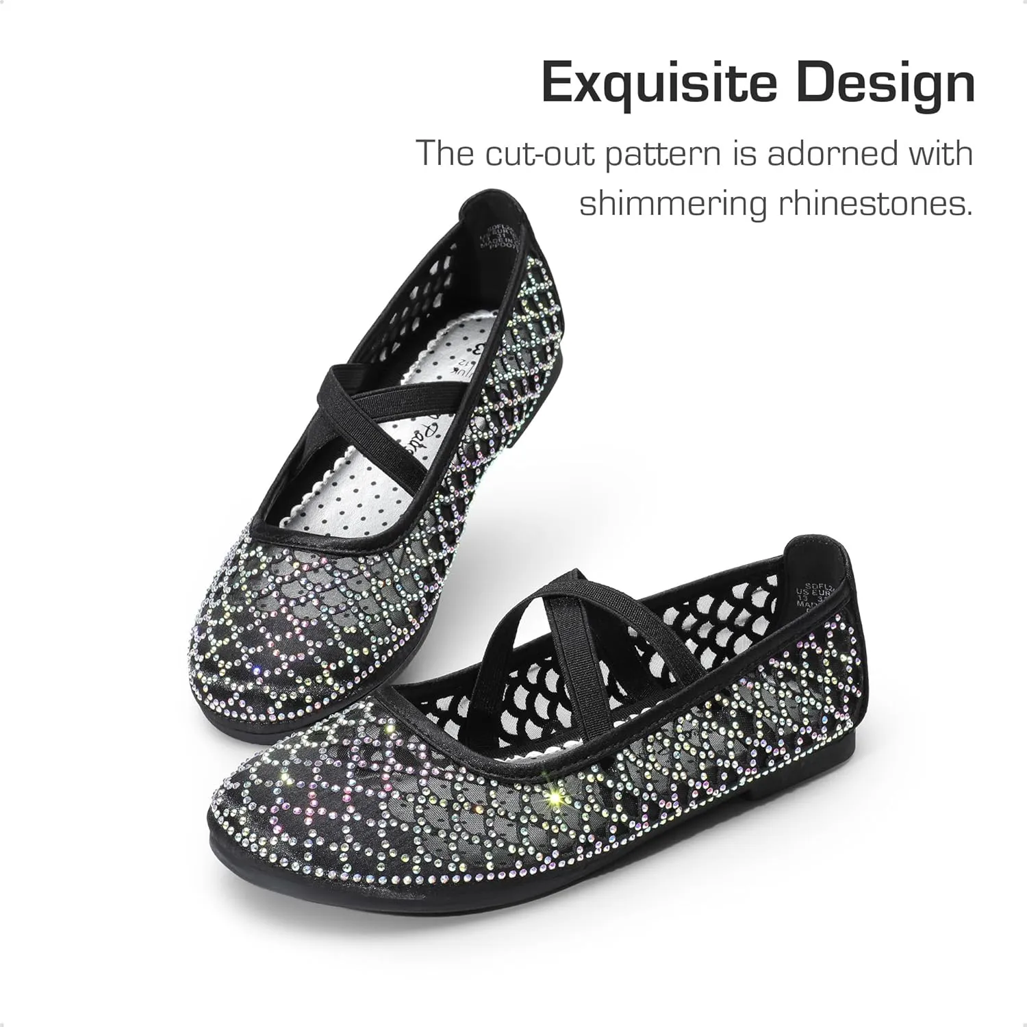 DREAM PAIRS Girls Ballerina Dress Shoes Mary Jane Flats