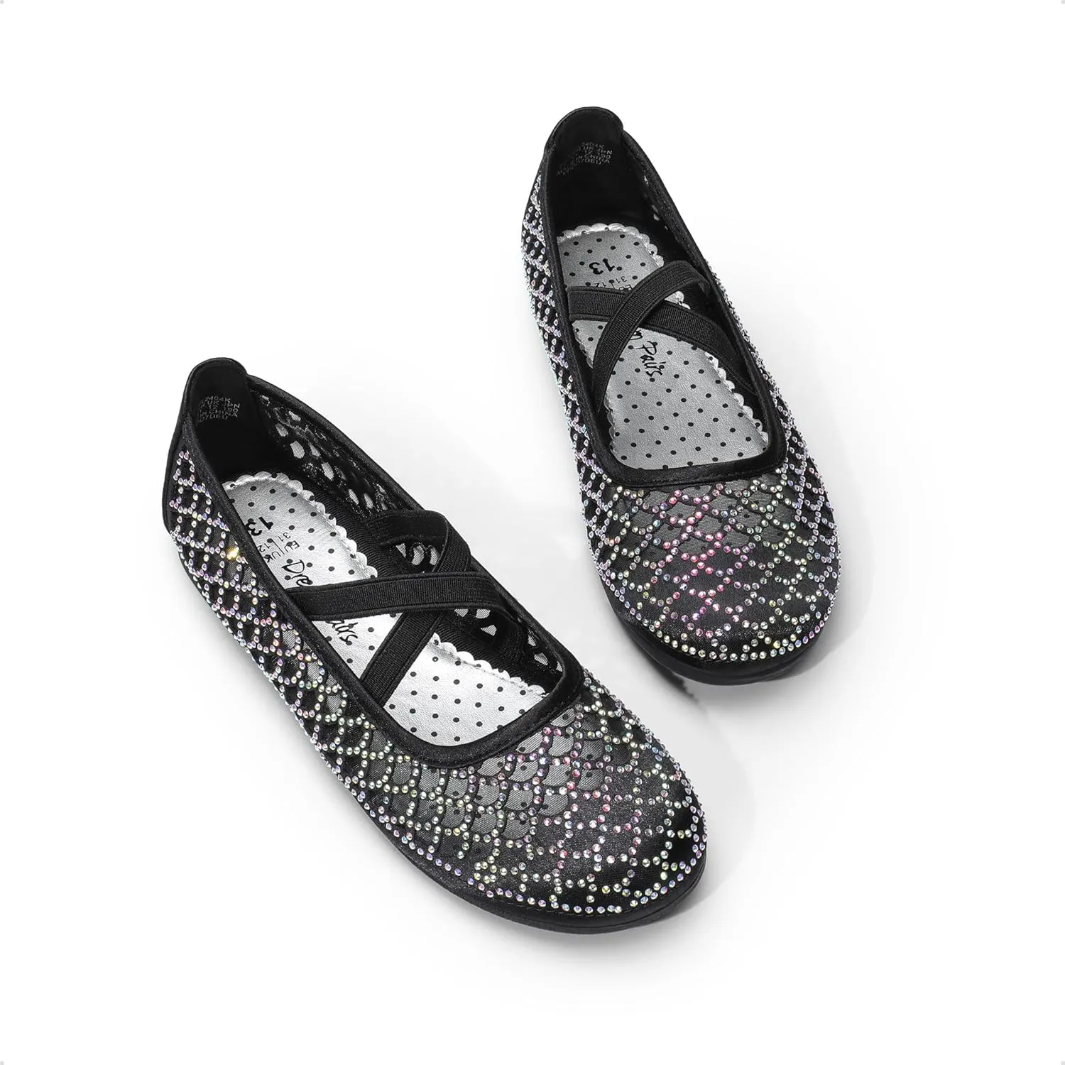 DREAM PAIRS Girls Ballerina Dress Shoes Mary Jane Flats