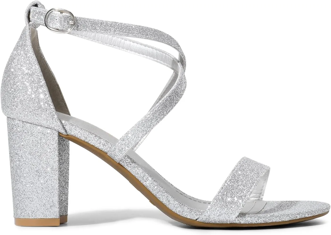 DREAM PAIRS Women’s Ankle Strap Dress Low Chunky Block Open Toe Heel Sandals for Party Wedding