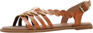 Dressy Sandals for Women Flat Criss Cross Retro Woven Gladiator Back Strap Falt Womens Dress Sandals Flat Sandals
