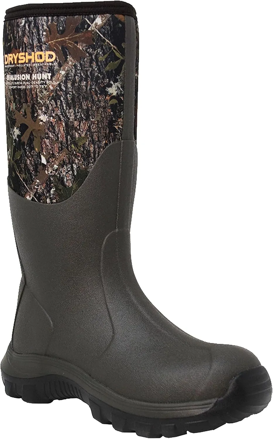 Dryshod Evalusion Hi Lightweight Rubber Hunting Boots | Waterproof | Camo | Insulated