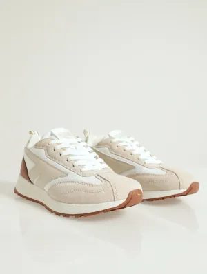Edge Lifestyle Multi Panel Sneaker - Beige