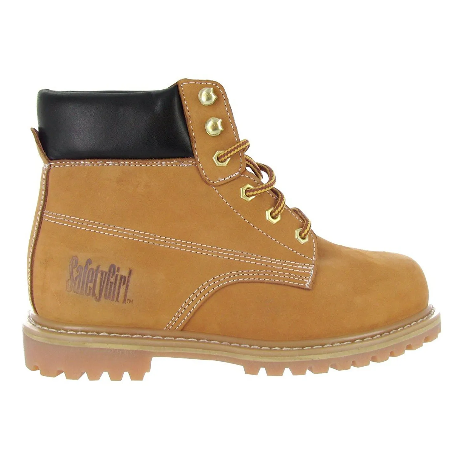 English Waterproof Work Boots - Tan - 9W | Steel Toe Work Boots | Leather Work Boots Equipped with Nubuck Leather Upper and Rugged, Durable, Oil Resistant Outsole