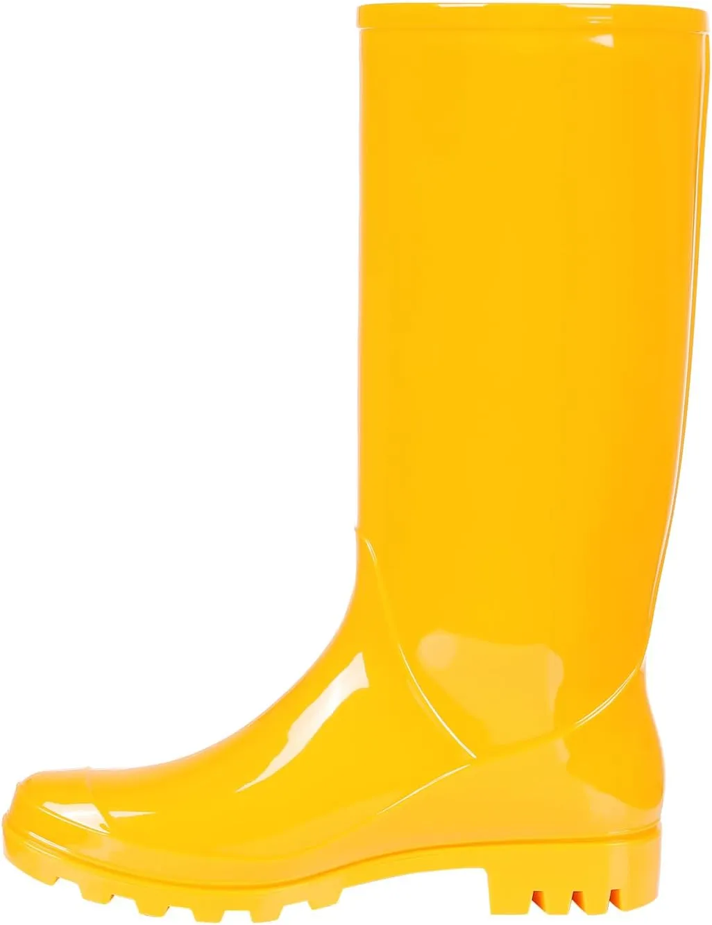 Evshine Women's Knee High Rain Boots - Narrow Calf - Fashion Waterproof Tall Rain Shoes