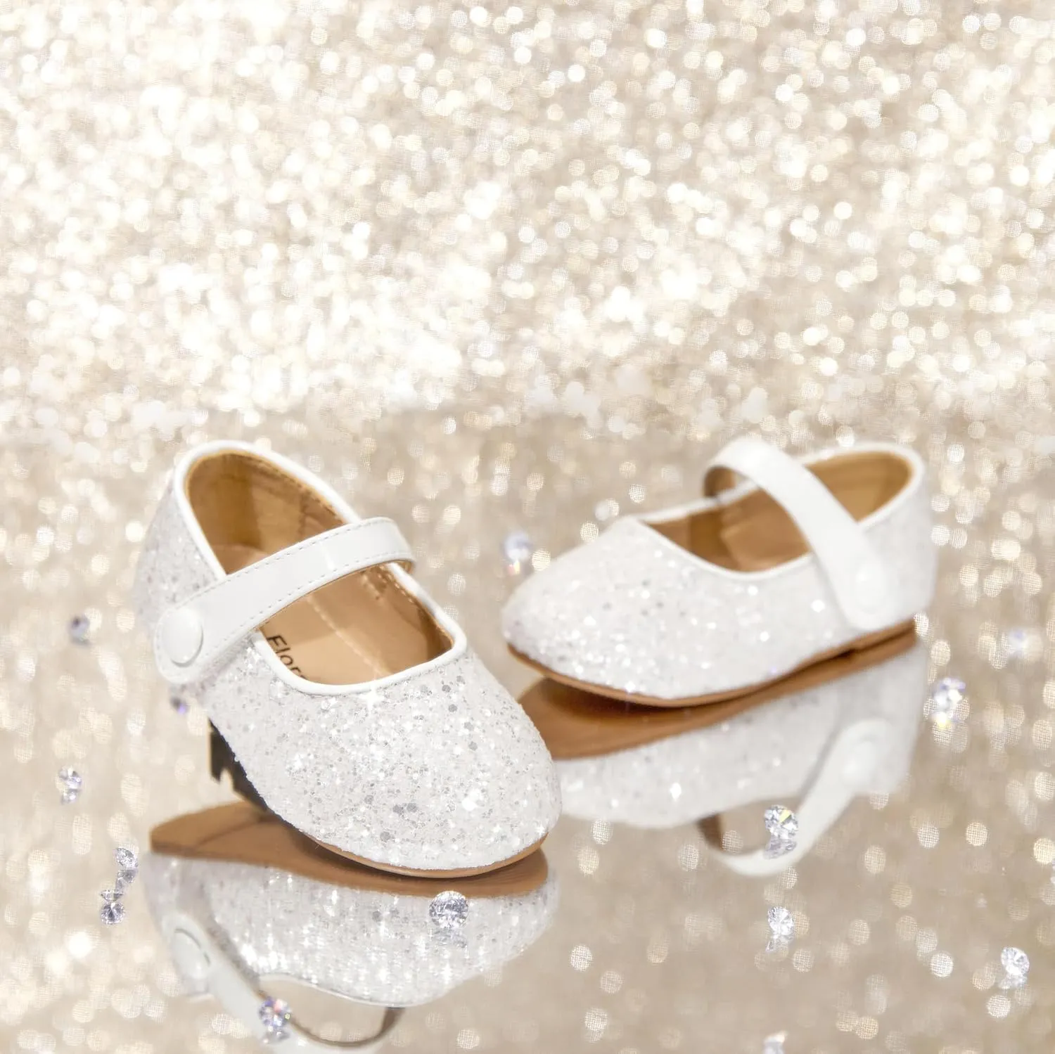 Felix & Flora Toddler Girl Dress Shoes - Flower Girl Ballet Mary Jane Flats Party School Wedding