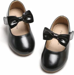 Felix & Flora Toddler Little Girls Dress Shoes - Flower Girls Mary Jane Flats Ballet Shoes Party Wedding