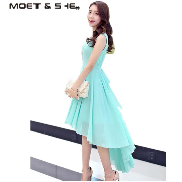 Femininos Casual Hot Asymmetric Vestidos D56204 Full product lineup longo Prompt response Sleeveless Style Bohemia Dresses Dress Women Women's Elegant long For