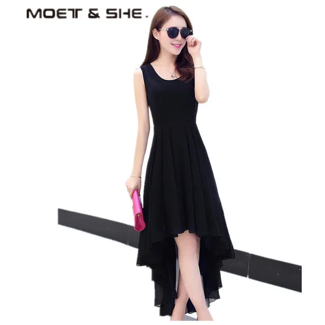 Femininos Casual Hot Asymmetric Vestidos D56204 Full product lineup longo Prompt response Sleeveless Style Bohemia Dresses Dress Women Women's Elegant long For