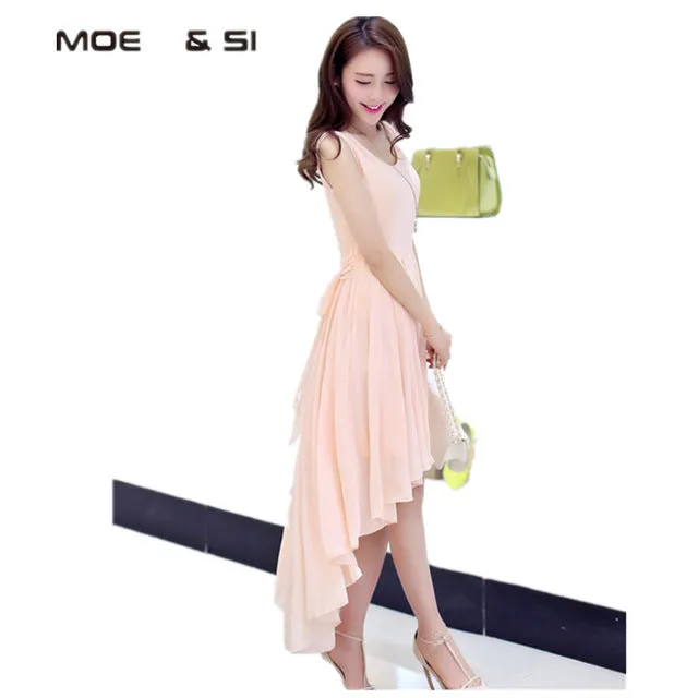 Femininos Casual Hot Asymmetric Vestidos D56204 Full product lineup longo Prompt response Sleeveless Style Bohemia Dresses Dress Women Women's Elegant long For