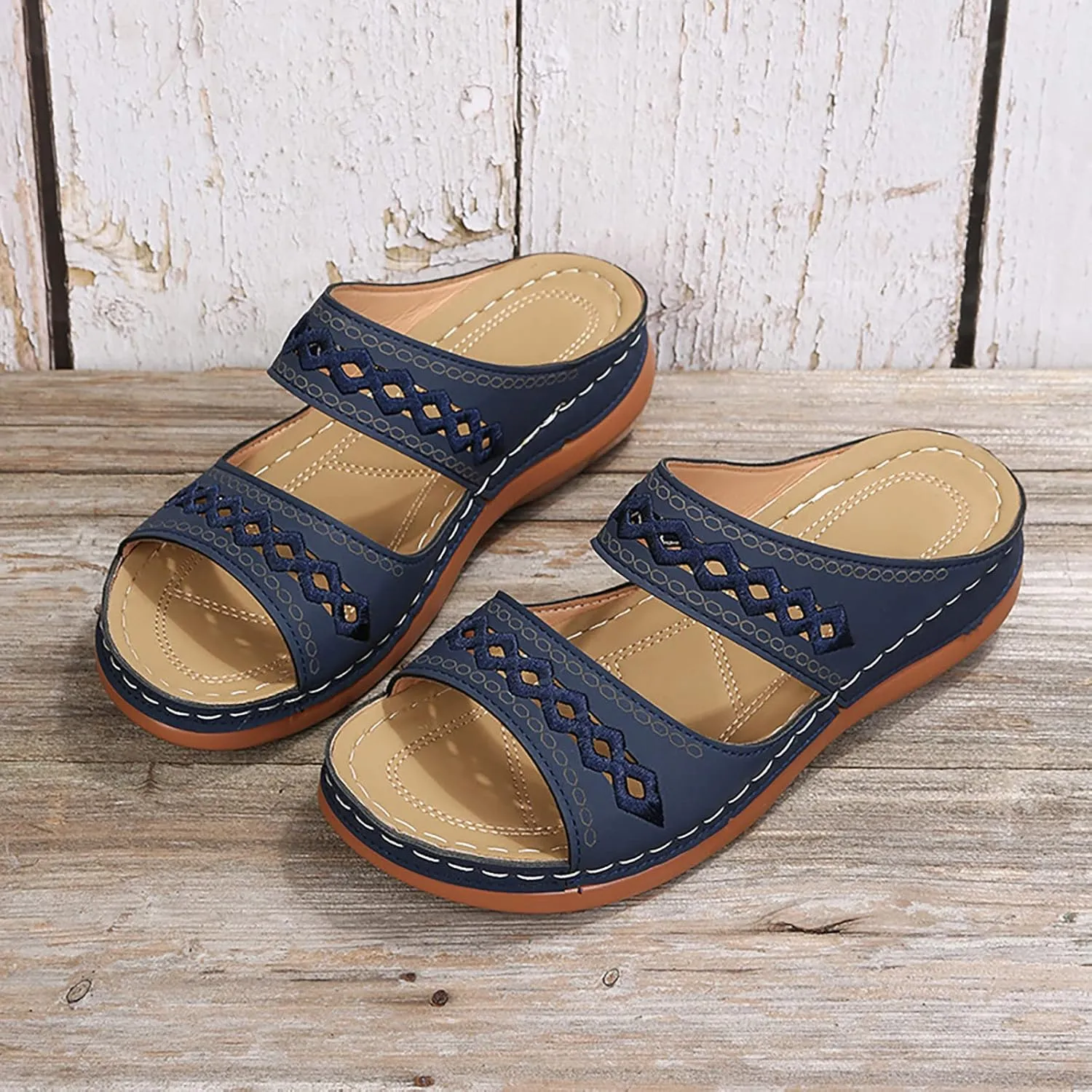 Flip Flops Arch Support Womens Platform Sandals Women Chunky Heel 2023 Sandals for Woman