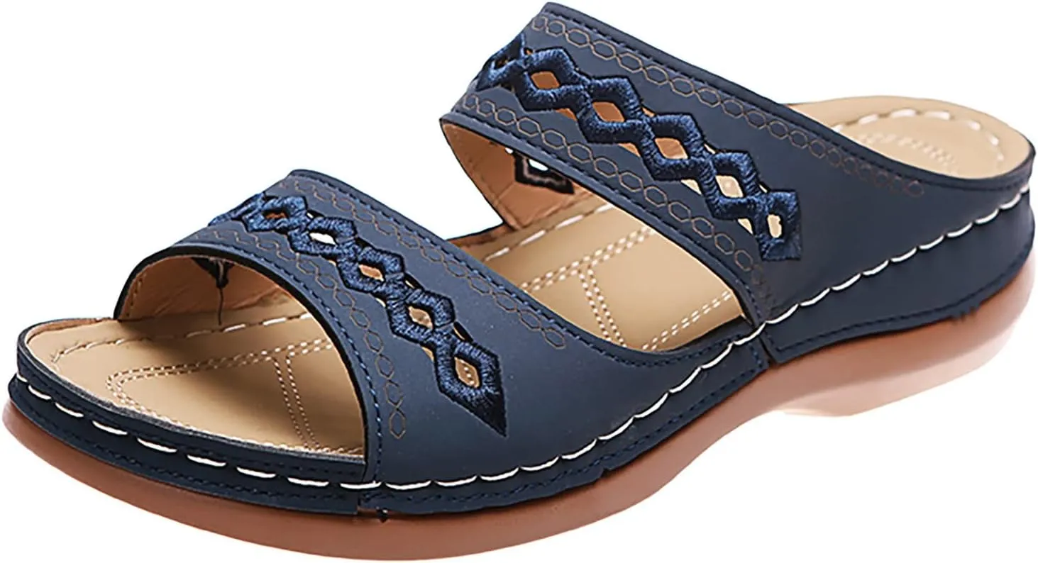 Flip Flops Arch Support Womens Platform Sandals Women Chunky Heel 2023 Sandals for Woman