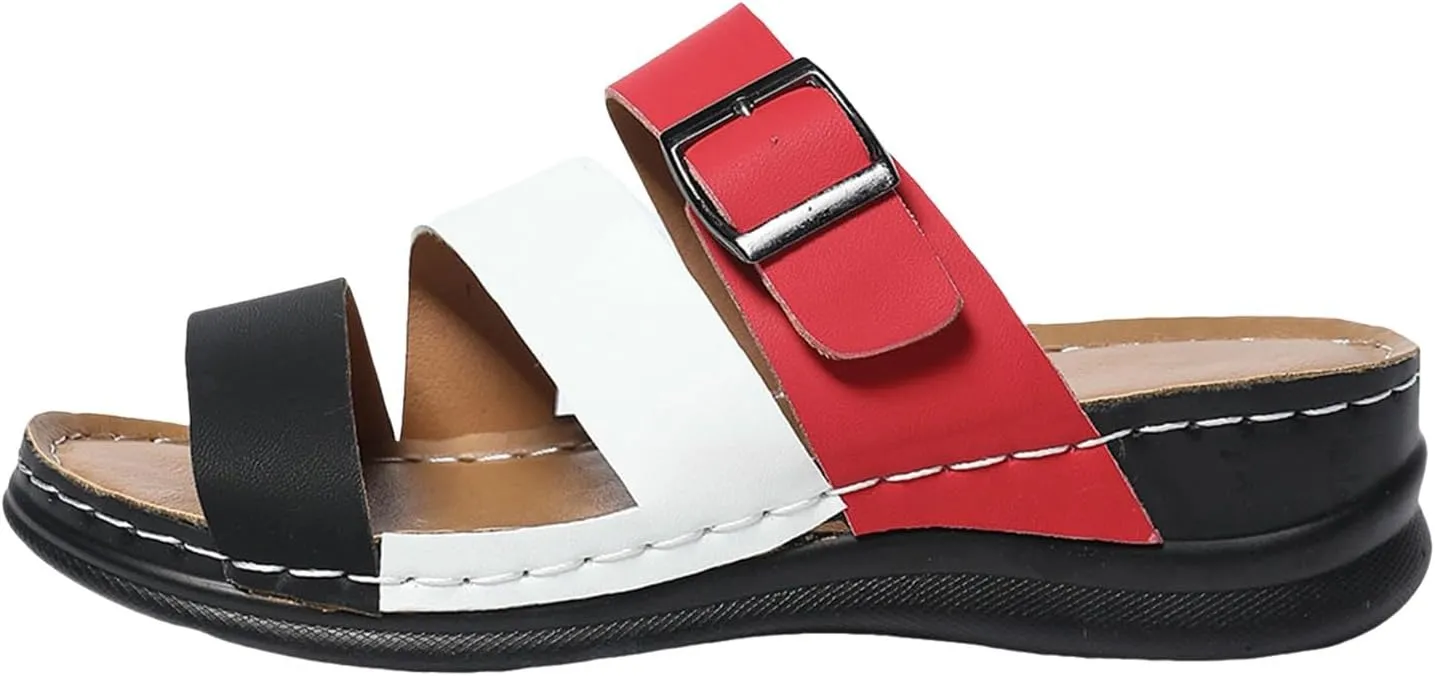 Flip Flops For Ladies Summer Wedges Shoes Women Slippers Bohemian Sandals Fashion Shoes Womens for Back Support