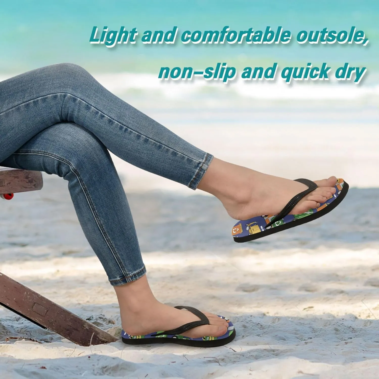 Flip Flops for Men Women Summer Sandals Bathroom Shower Shoes
