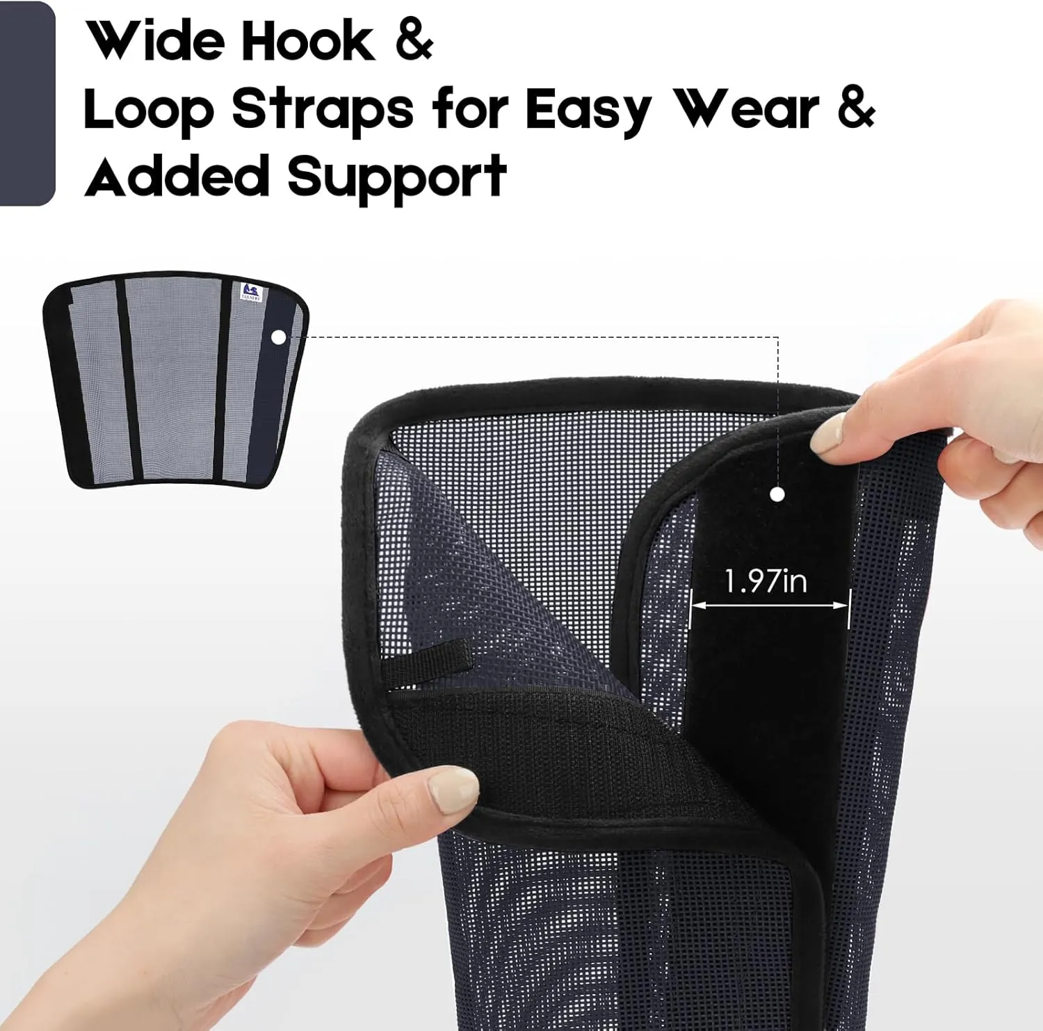 Fly Boots for Horses Set of 4 - Edge-Curved Design for Optimal Fit, Non-Sag Dual Stay System, Breathable Mesh for Comfort, Reduces Stomping & Fatigue (Medium to Large, Dark Blue)